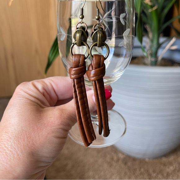 I made these earrings Jewelry - Handmade Dangle Earrings - Repurposed Pieces
